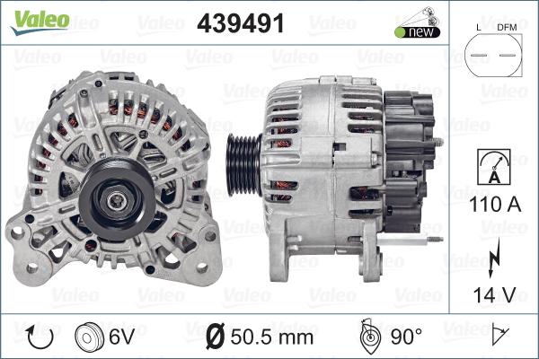 Valeo 439491 - Ģenerators www.autospares.lv