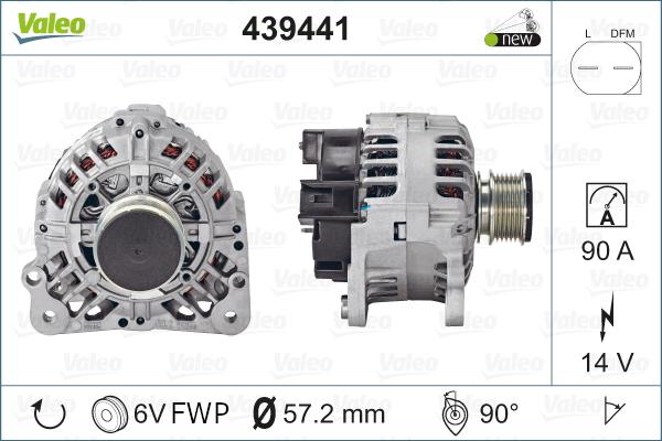 Valeo 439441 - Ģenerators www.autospares.lv