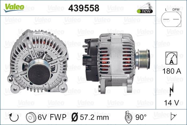 Valeo 439558 - Ģenerators www.autospares.lv
