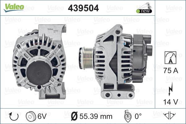 Valeo 439504 - Ģenerators www.autospares.lv