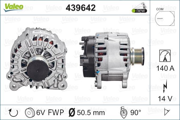 Valeo 439642 - Ģenerators www.autospares.lv