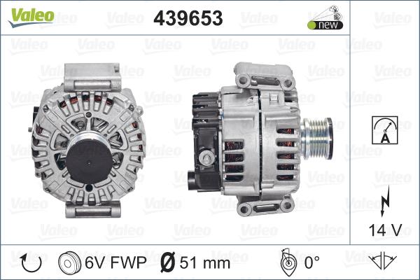 Valeo 439653 - Ģenerators www.autospares.lv