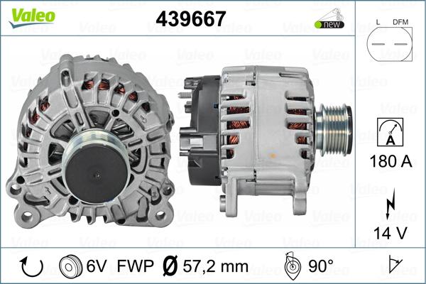 Valeo 439667 - Ģenerators www.autospares.lv