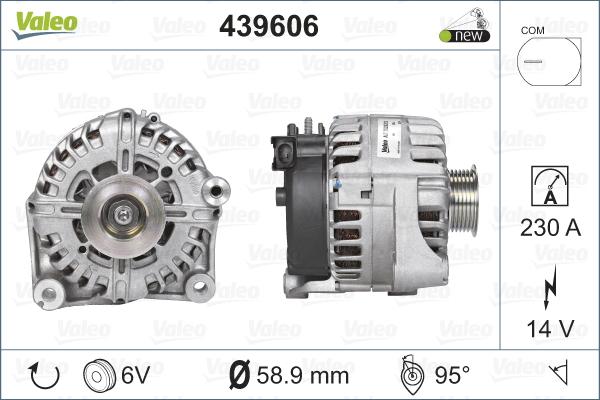 Valeo 439606 - Ģenerators www.autospares.lv