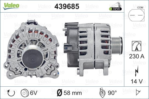 Valeo 439685 - Ģenerators www.autospares.lv