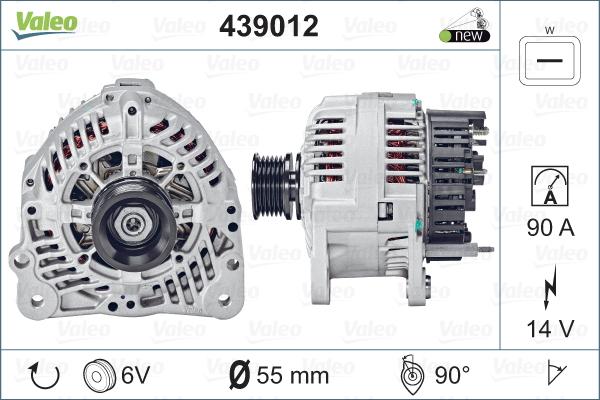 Valeo 439012 - Ģenerators www.autospares.lv