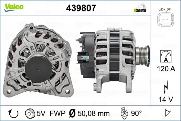 Valeo 439807 - Ģenerators www.autospares.lv