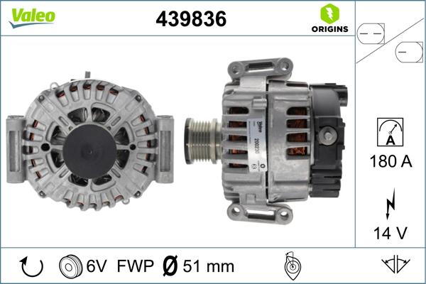 Valeo 439836 - Ģenerators www.autospares.lv