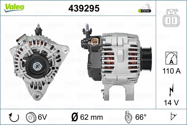 Valeo 439295 - Ģenerators www.autospares.lv