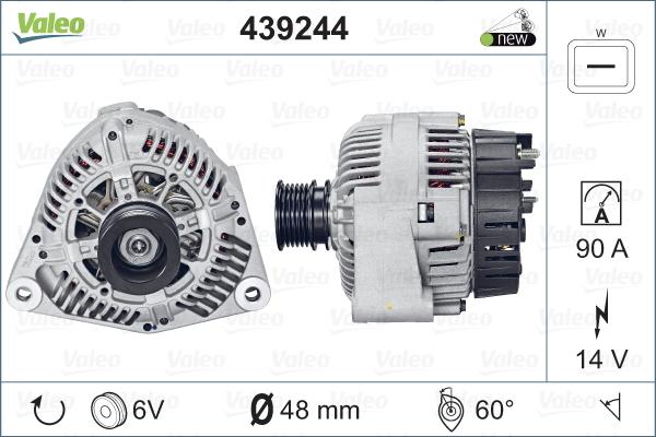 Valeo 439244 - Ģenerators www.autospares.lv