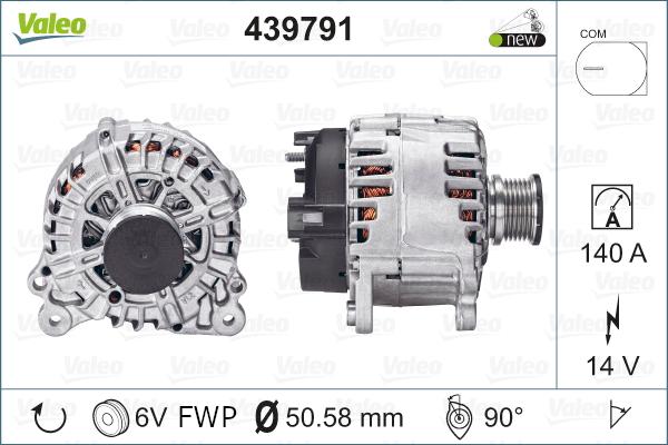 Valeo 439791 - Ģenerators www.autospares.lv