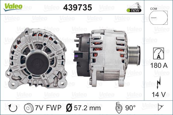 Valeo 439735 - Ģenerators www.autospares.lv