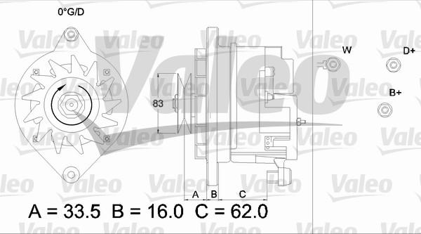 Valeo 436105 - Ģenerators www.autospares.lv