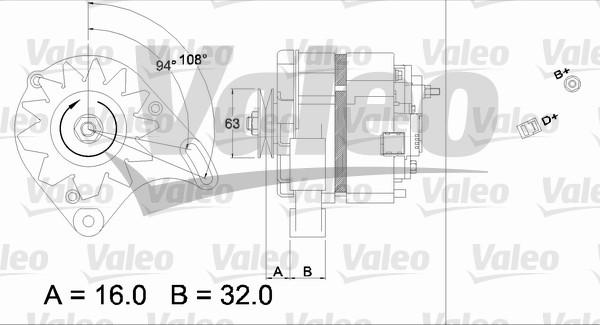 Valeo 436118 - Ģenerators www.autospares.lv