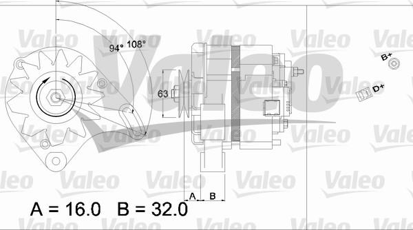 Valeo 436230 - Ģenerators www.autospares.lv