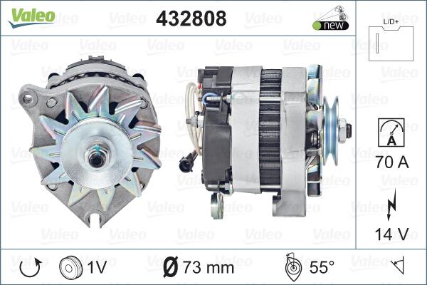 Valeo 432808 - Ģenerators www.autospares.lv