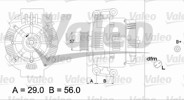 Valeo 437420 - Ģenerators www.autospares.lv