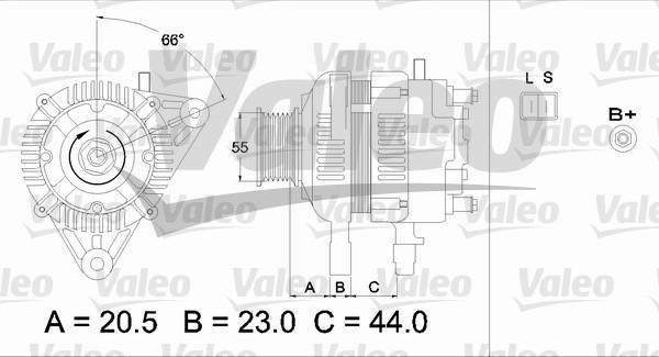 Valeo 437334 - Ģenerators www.autospares.lv