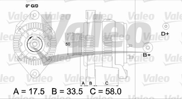 Valeo 437212 - Ģenerators www.autospares.lv