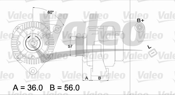 Valeo 437223 - Ģenerators www.autospares.lv