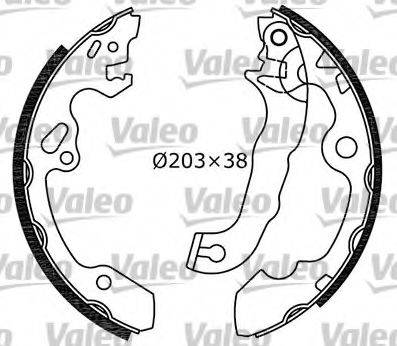 Valeo 554618 - Bremžu loku komplekts www.autospares.lv
