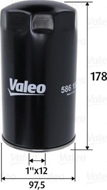 Valeo 586150 - Eļļas filtrs www.autospares.lv