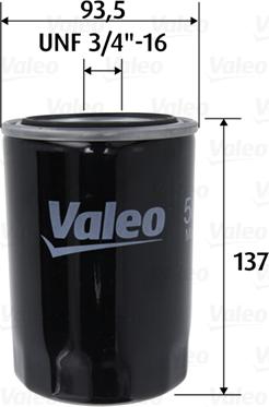 Valeo 586101 - Eļļas filtrs www.autospares.lv