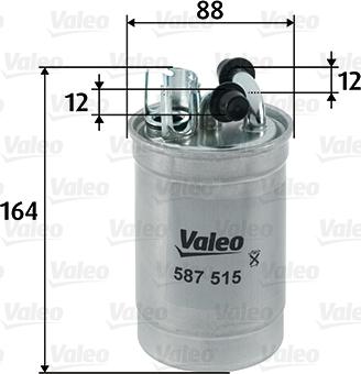 Valeo 587515 - Degvielas filtrs www.autospares.lv