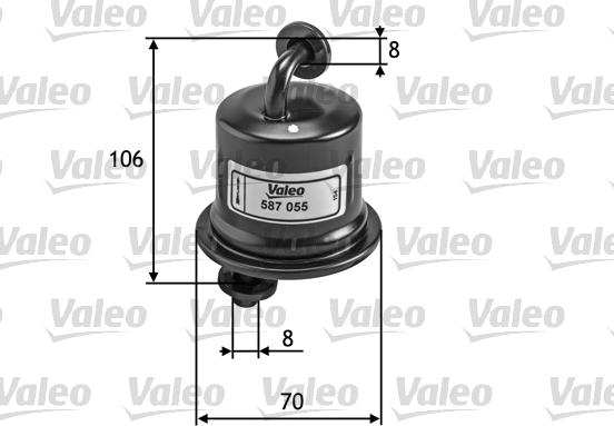 Valeo 587055 - Degvielas filtrs www.autospares.lv