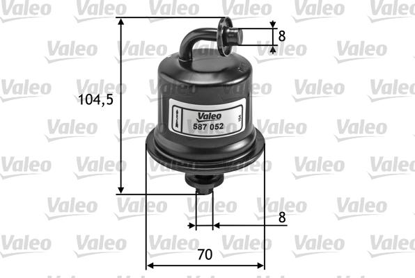 Valeo 587052 - Degvielas filtrs www.autospares.lv