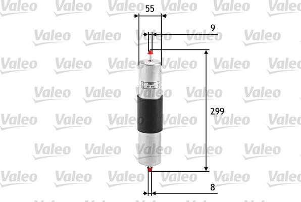 Valeo 587014 - Degvielas filtrs www.autospares.lv