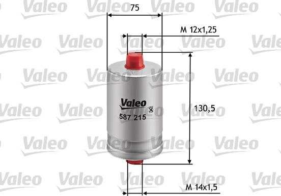 Valeo 587215 - Degvielas filtrs www.autospares.lv