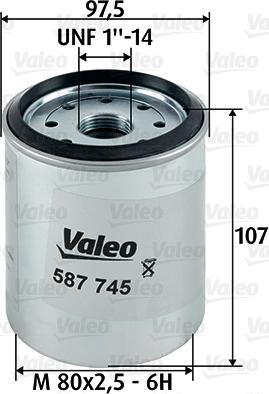Valeo 587745 - Degvielas filtrs www.autospares.lv