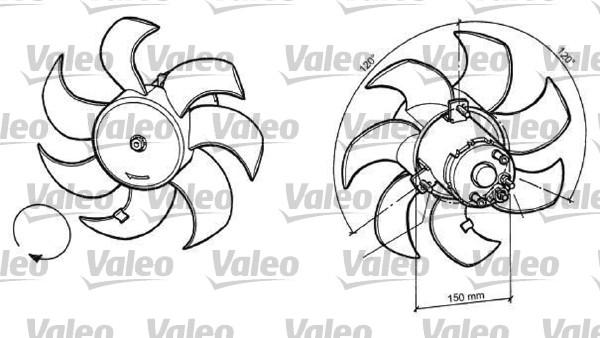 Valeo 696049 - Ventilators, Motora dzesēšanas sistēma www.autospares.lv