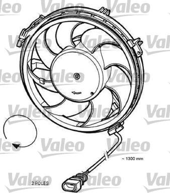 Valeo 696055 - Ventilators, Motora dzesēšanas sistēma www.autospares.lv