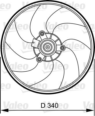 Valeo 696368 - Ventilators, Motora dzesēšanas sistēma www.autospares.lv