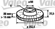 Valeo 186665 - Bremžu diski www.autospares.lv