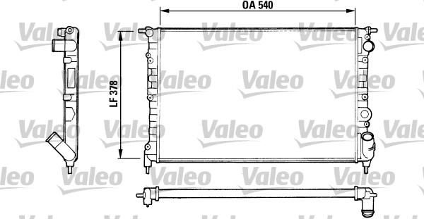 Valeo 816551 - Radiators, Motora dzesēšanas sistēma www.autospares.lv