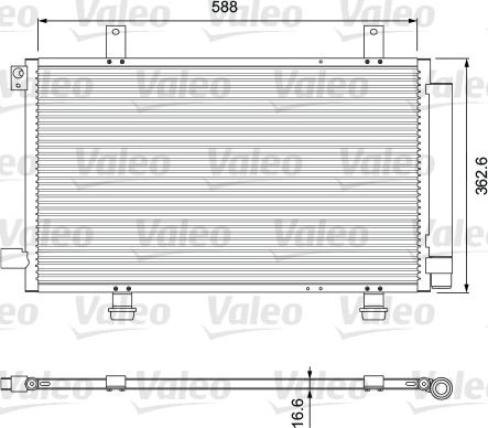 Valeo 810928 - Kondensators, Gaisa kond. sistēma www.autospares.lv
