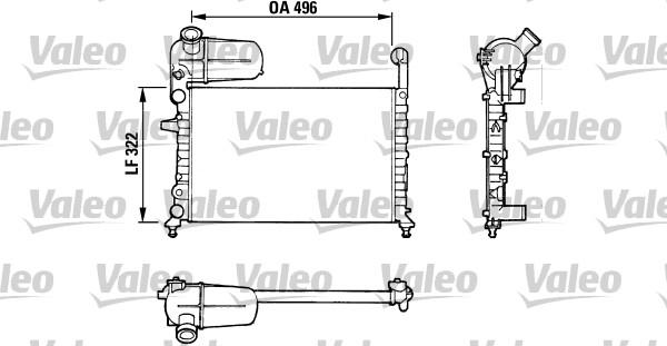 Valeo 811070 - Radiators, Motora dzesēšanas sistēma www.autospares.lv