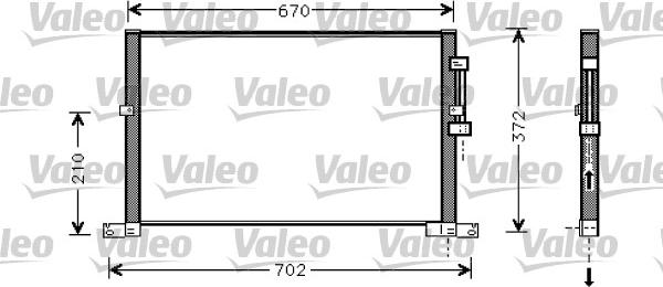 Valeo 818023 - Kondensators, Gaisa kond. sistēma www.autospares.lv