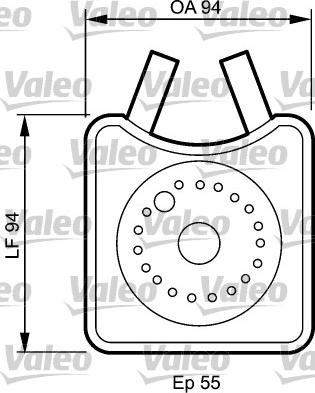 Valeo 817943 - Eļļas radiators, Motoreļļa www.autospares.lv