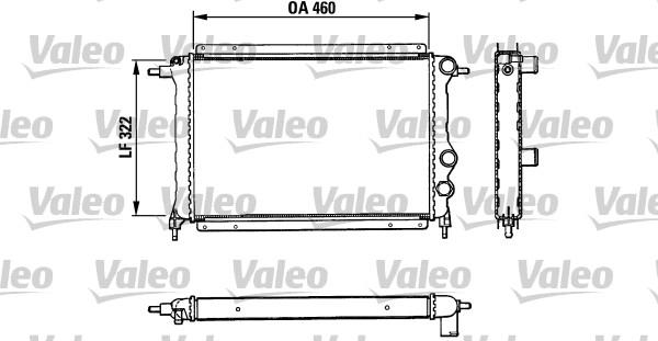 Valeo 883851 - Radiators, Motora dzesēšanas sistēma www.autospares.lv