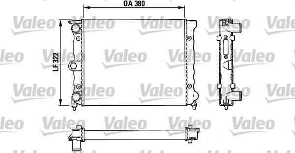 Valeo 883818 - Radiators, Motora dzesēšanas sistēma www.autospares.lv