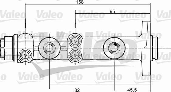 Valeo 350675 - Galvenais bremžu cilindrs www.autospares.lv