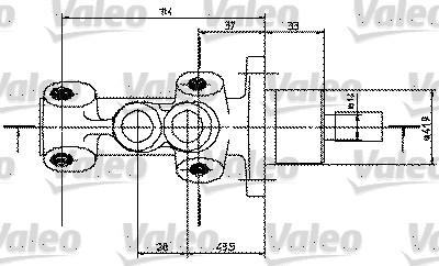 Valeo 350819 - Galvenais bremžu cilindrs www.autospares.lv