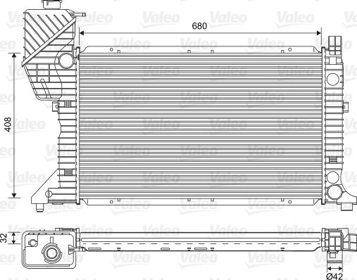Valeo 701589 - Radiators, Motora dzesēšanas sistēma www.autospares.lv