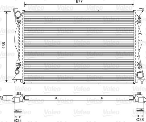 Valeo 701580 - Radiators, Motora dzesēšanas sistēma www.autospares.lv
