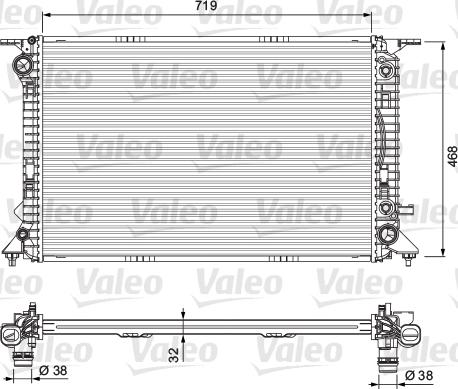 Valeo 701715 - Radiators, Motora dzesēšanas sistēma www.autospares.lv