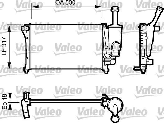 Valeo 734923 - Radiators, Motora dzesēšanas sistēma www.autospares.lv